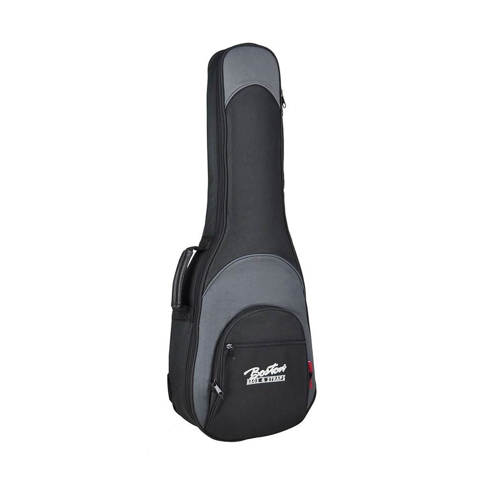 Boston UKB-25-BG Super Packer Gigbag voor Bariton Ukelele – 25 mm Voering, Zwart/Grijs