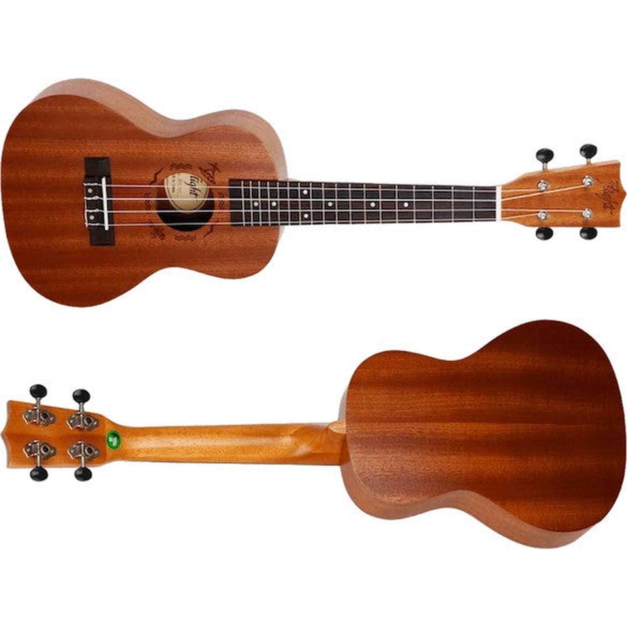 Flight NUC310 Concert Ukulele met African Sapele Body, Bone Topkam en 18 Frets