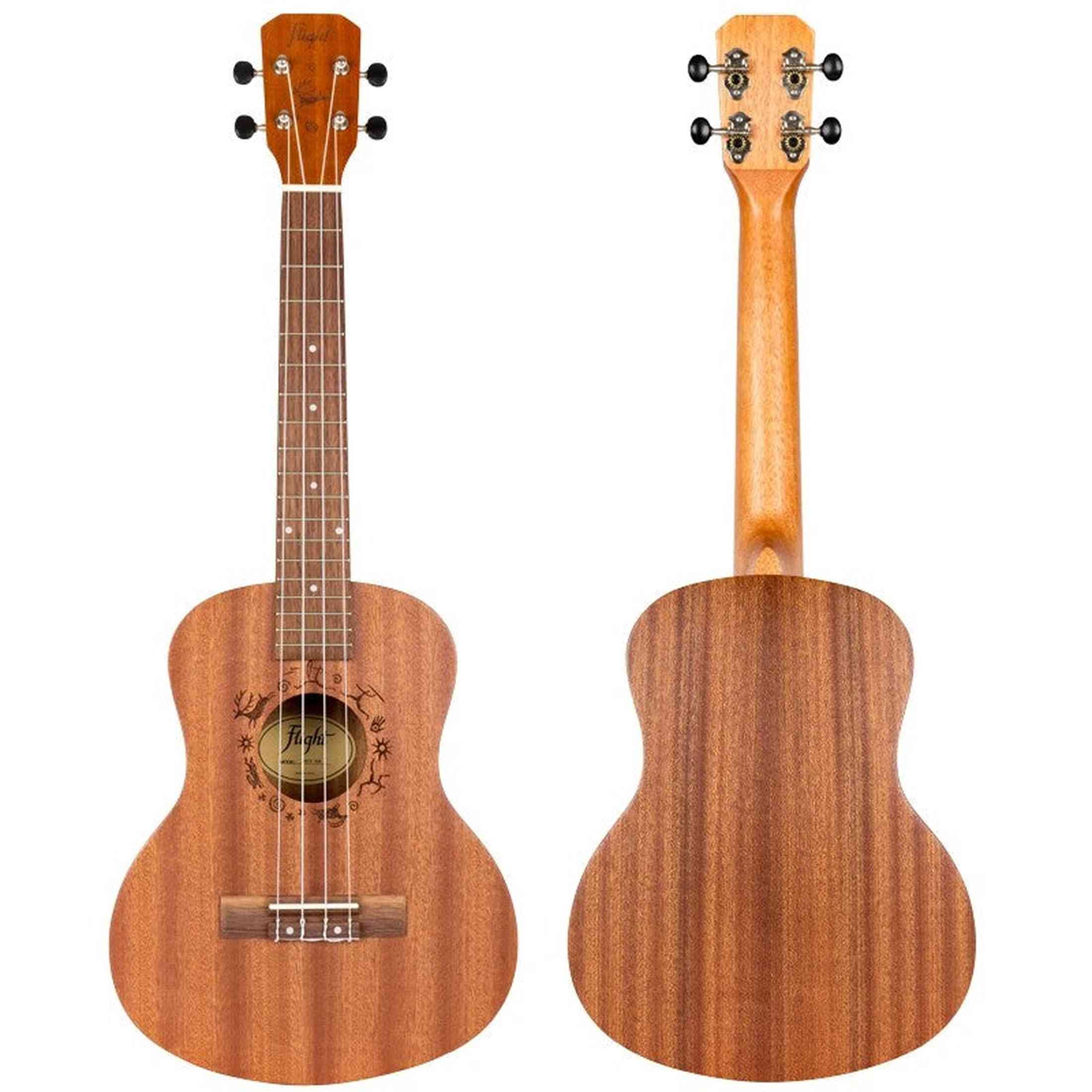 Flight NUT310 Tenor Ukulele met African Sapele Body, Truss Rod en Bone Topkam