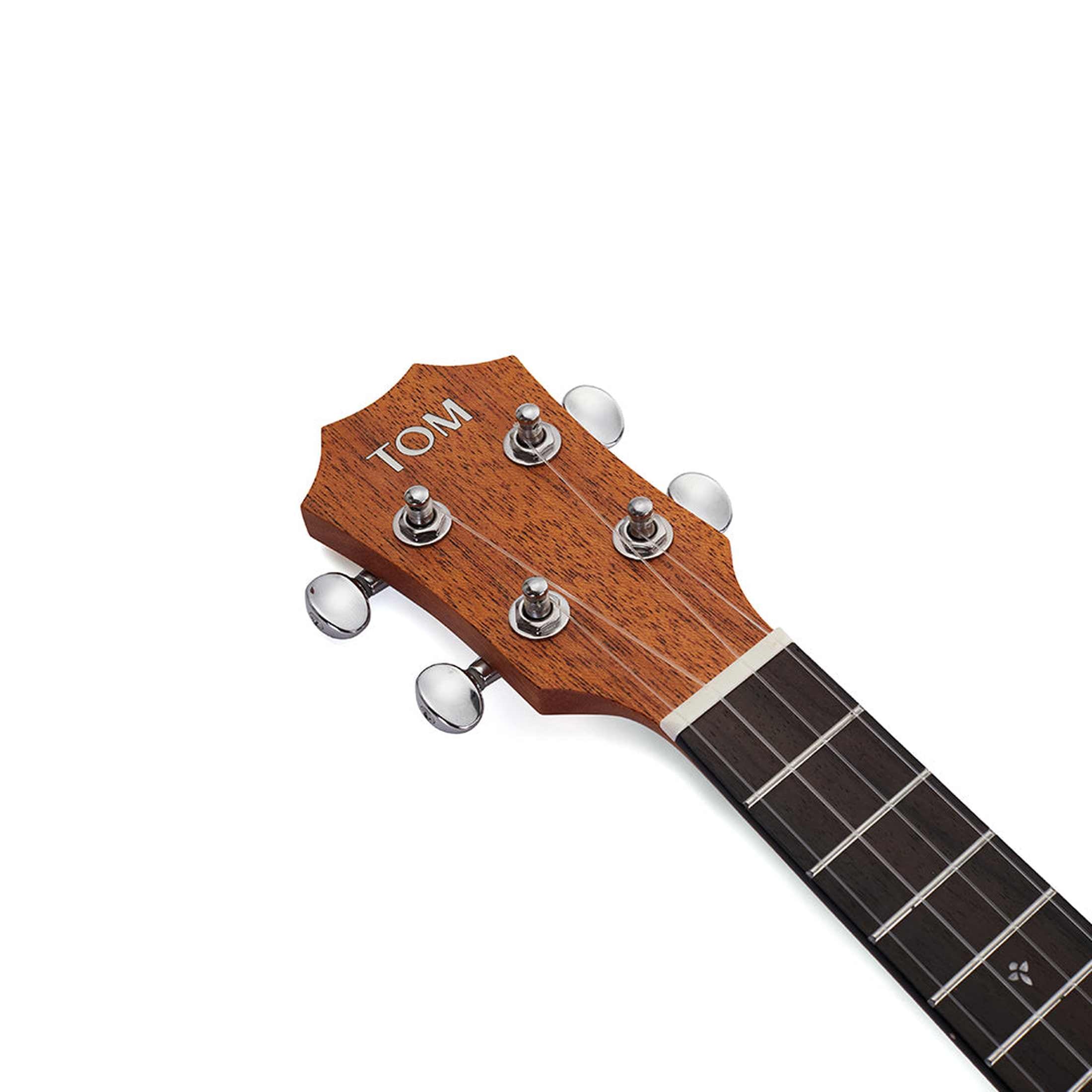 TOM T5 Concert Ukulele Massief Mahonie met Gecompenseerde Kam en Luxe Hoes
