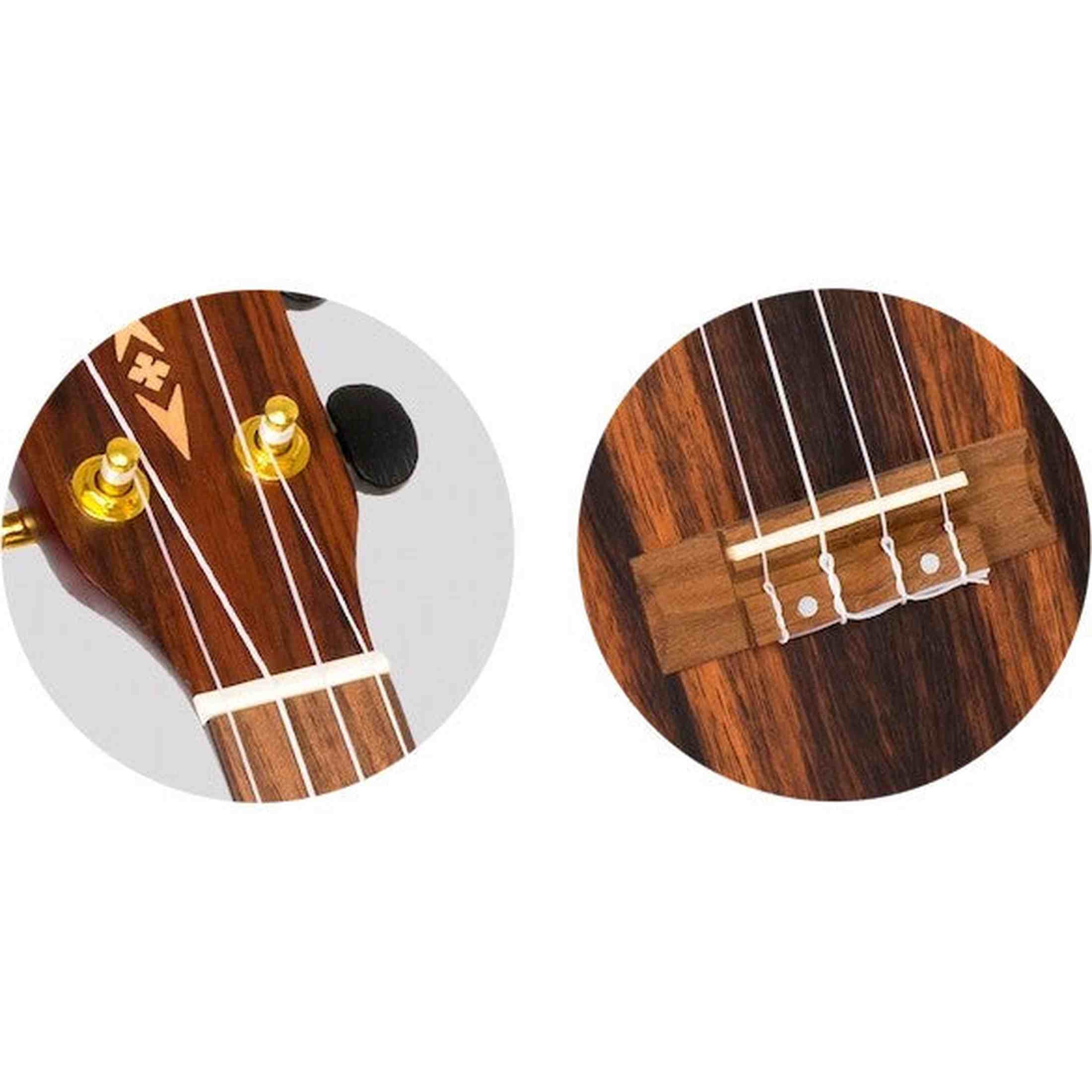 Flight ALMDUC460 DUC460 Concert Ukulele - Amara Met Tas
