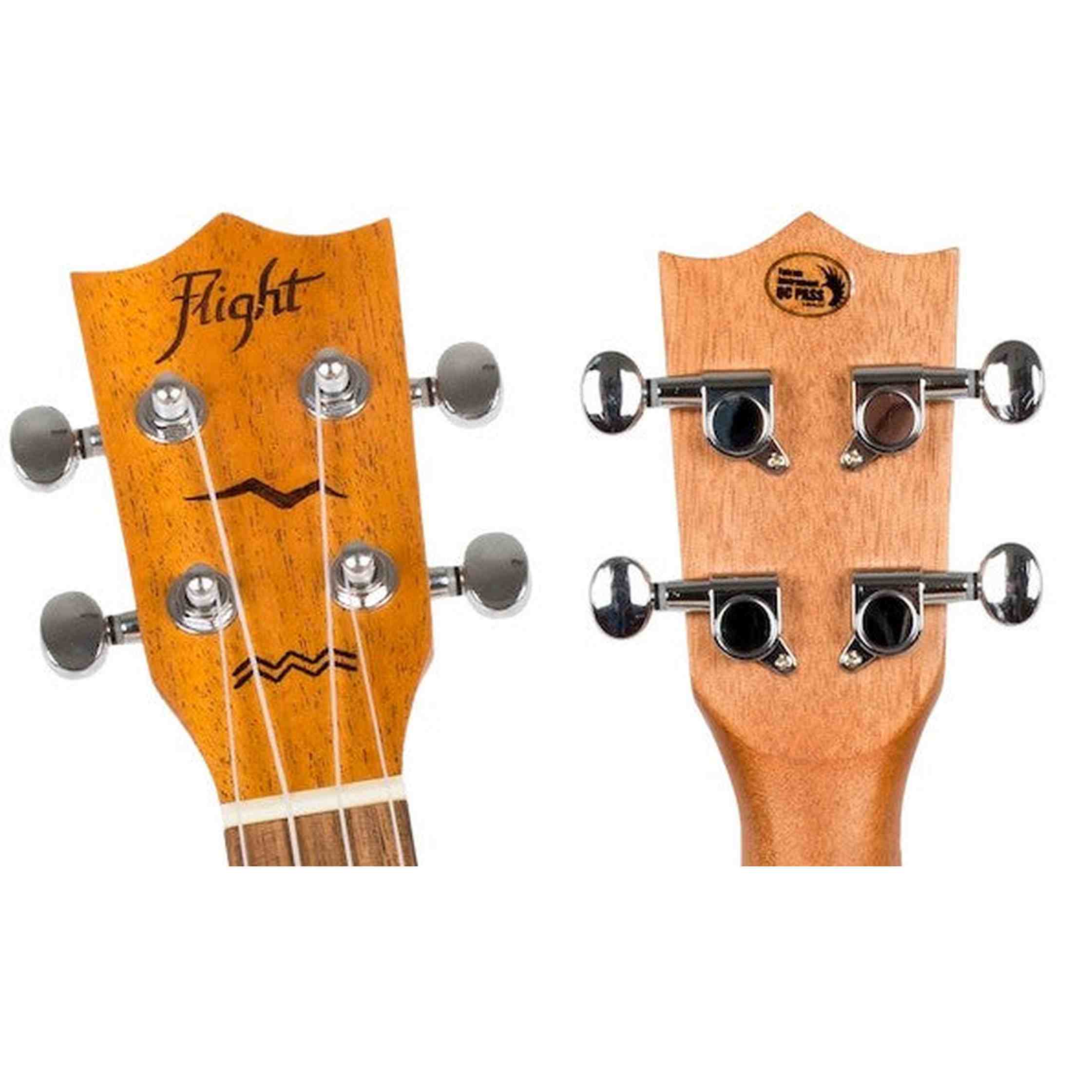 Flight DUC323 MAH EQ Elektrisch-Akoestische Concert Ukulele met Mahogany Body en Ingebouwde Pickup