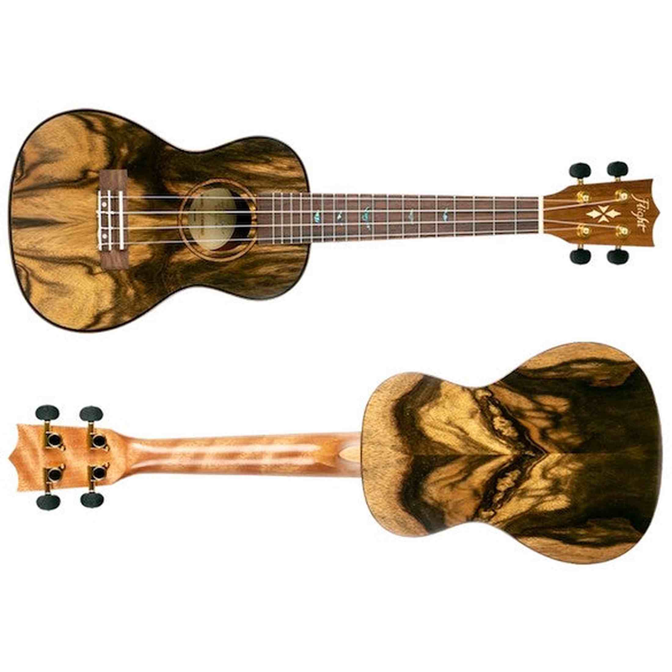 Flight DUC430 DAO Concert Ukulele met Dao Body, Bone Topkam en Aquila Super Nylgut Snaren
