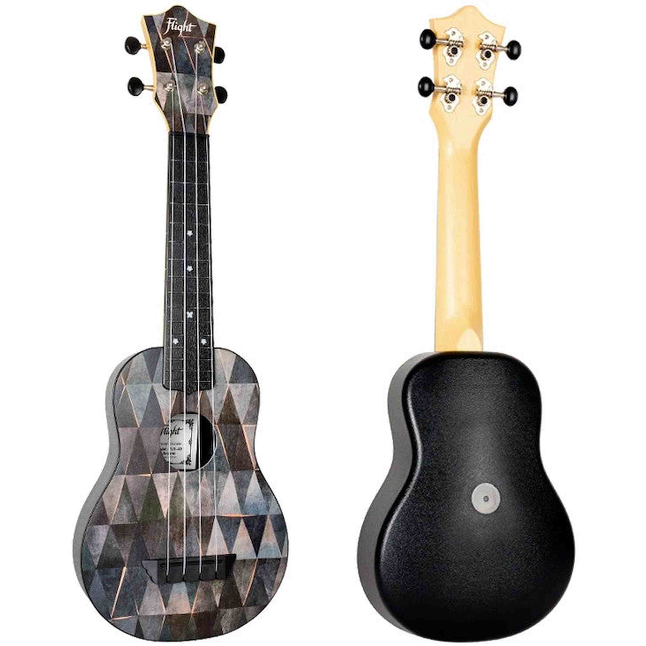 Flight TUS-40 ARCANA Soprano Ukulele met Linden Top, ABS Body en Aquila Snaren