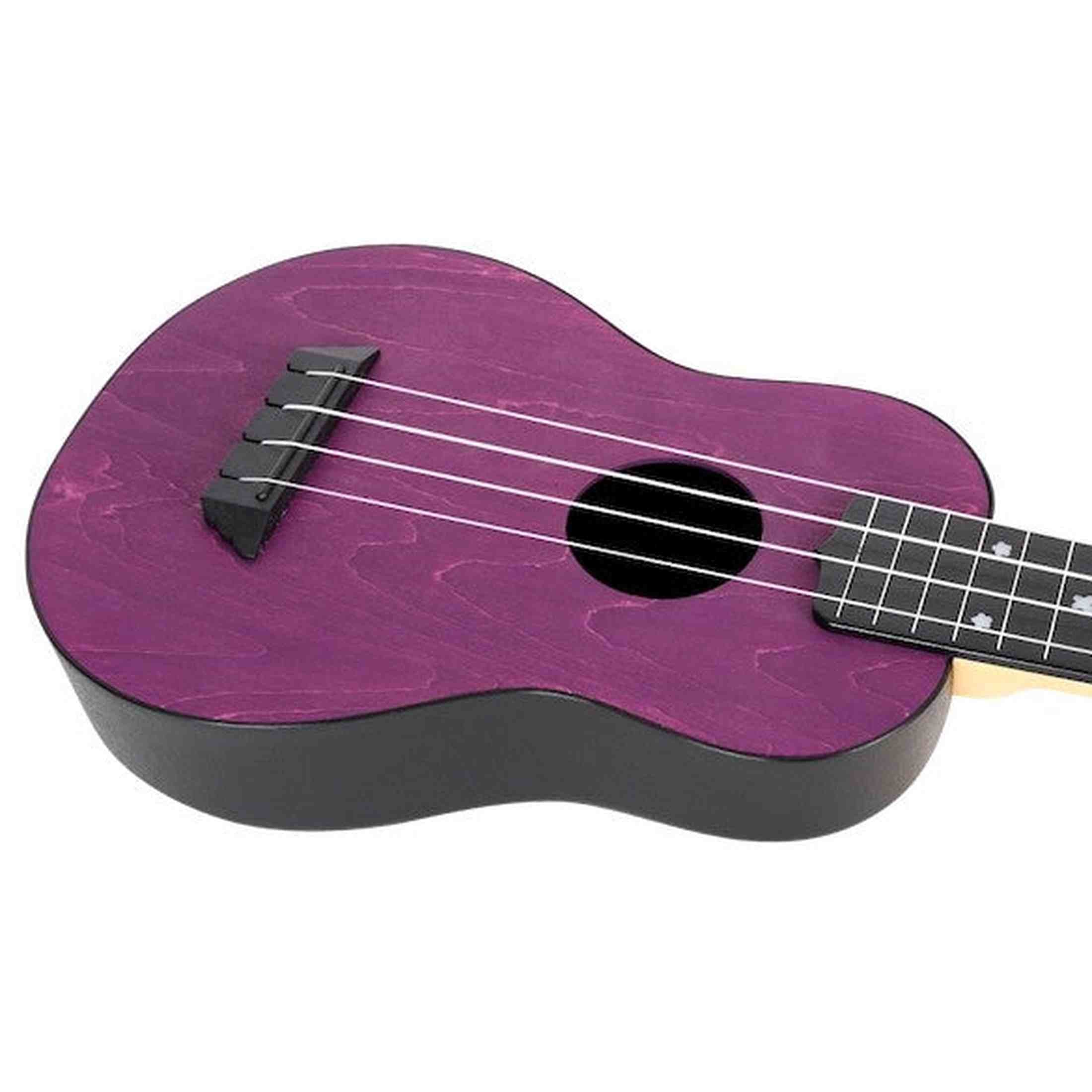 Flight TUS-35 PP Soprano Ukulele Paars met Linden Top, ABS Body en Aquila Snaren