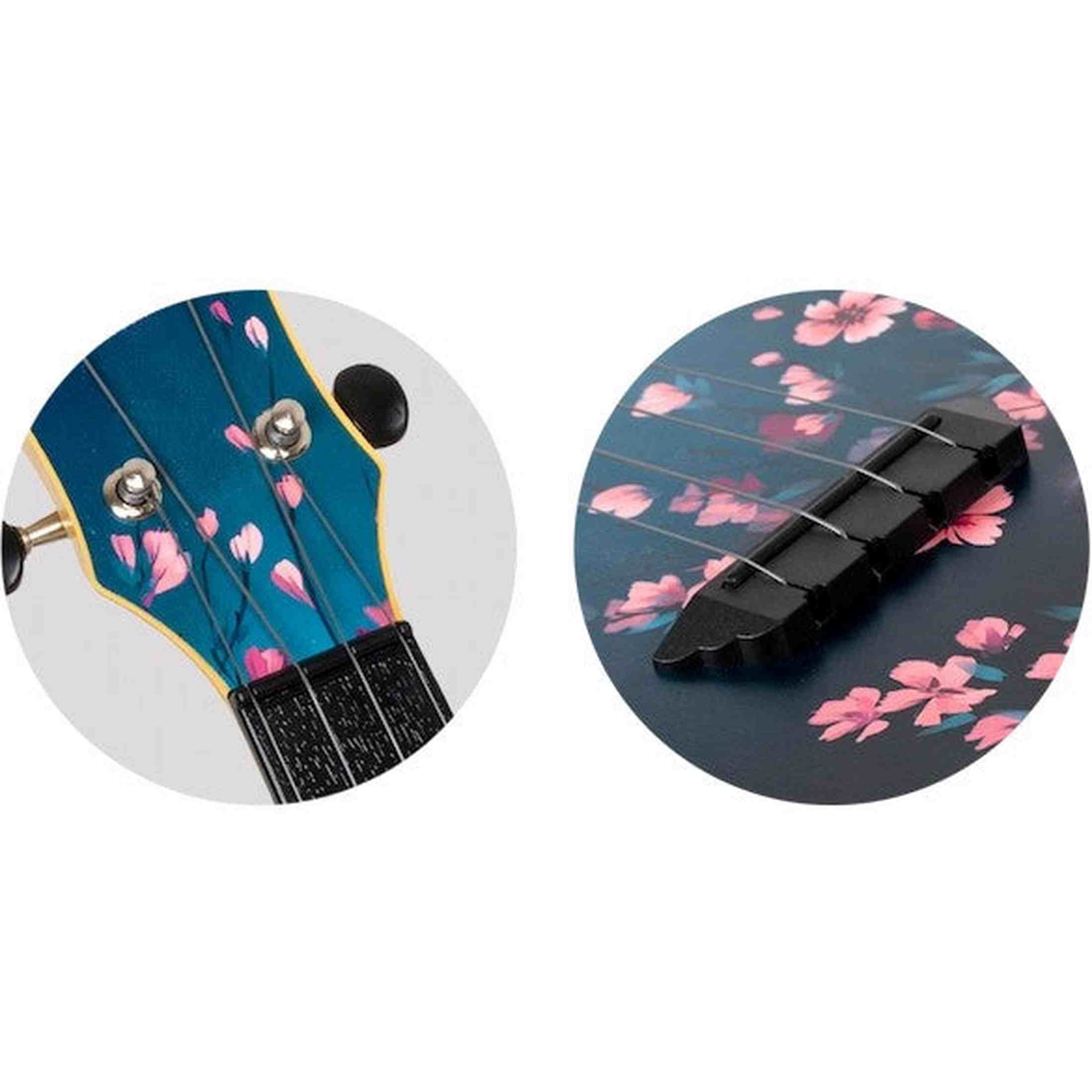 Flight TUS-32 SAKURA Soprano Ukulele met Linden Top, ABS Body, Aquila Sugar Snaren en Gigbag