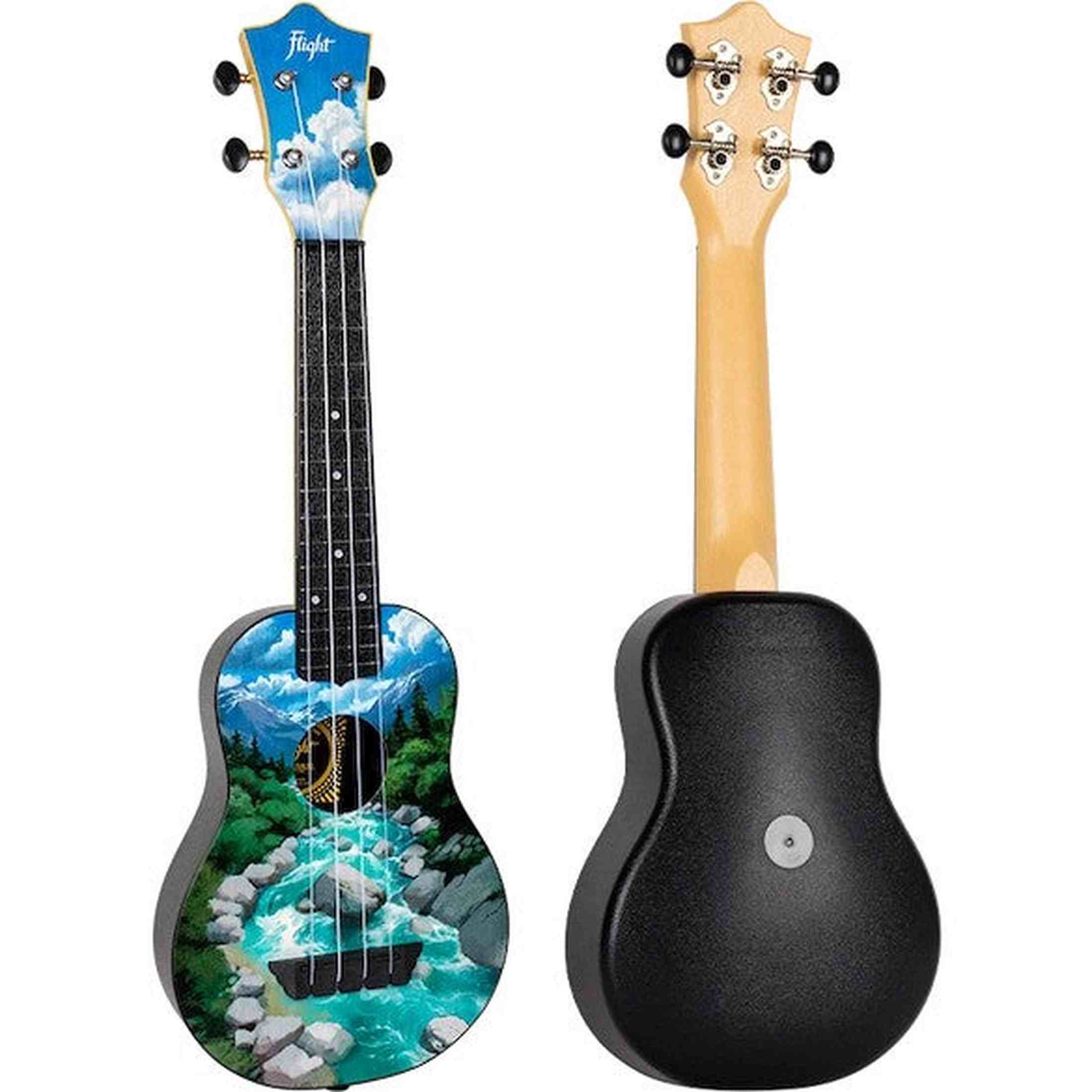 Flight TUS-30 SLO Soprano Ukulele met Linden Top, ABS Body en Aquila Super Nylgut Snaren