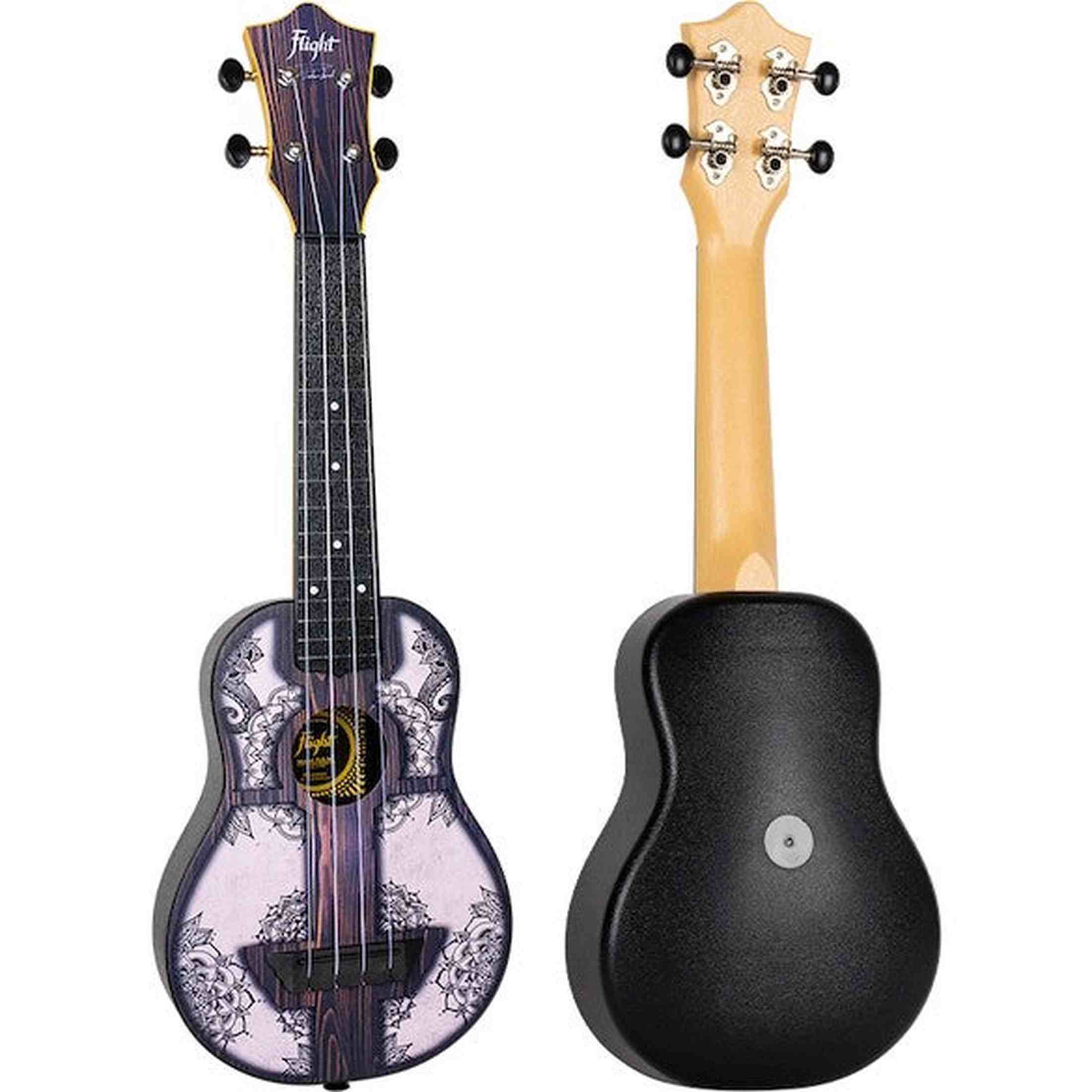 Flight TUS-40 MW Soprano Ukulele Mandala Wood met Linden Top, ABS Body en Aquila Super Nylgut Snaren