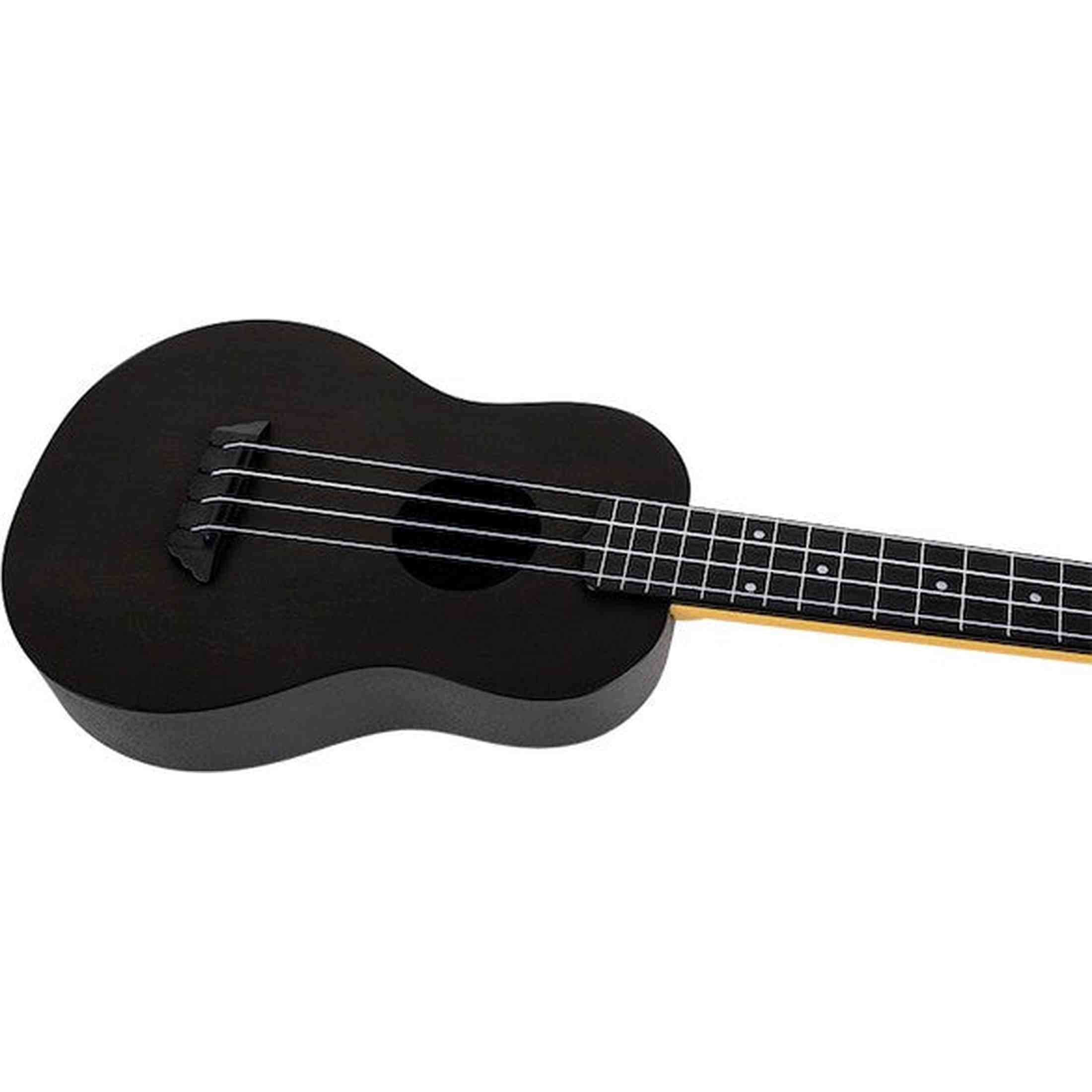 Flight TUC-35 BK Concert Ukulele Zwart met Linden Top, ABS Body en Aquila Nylgut Snaren