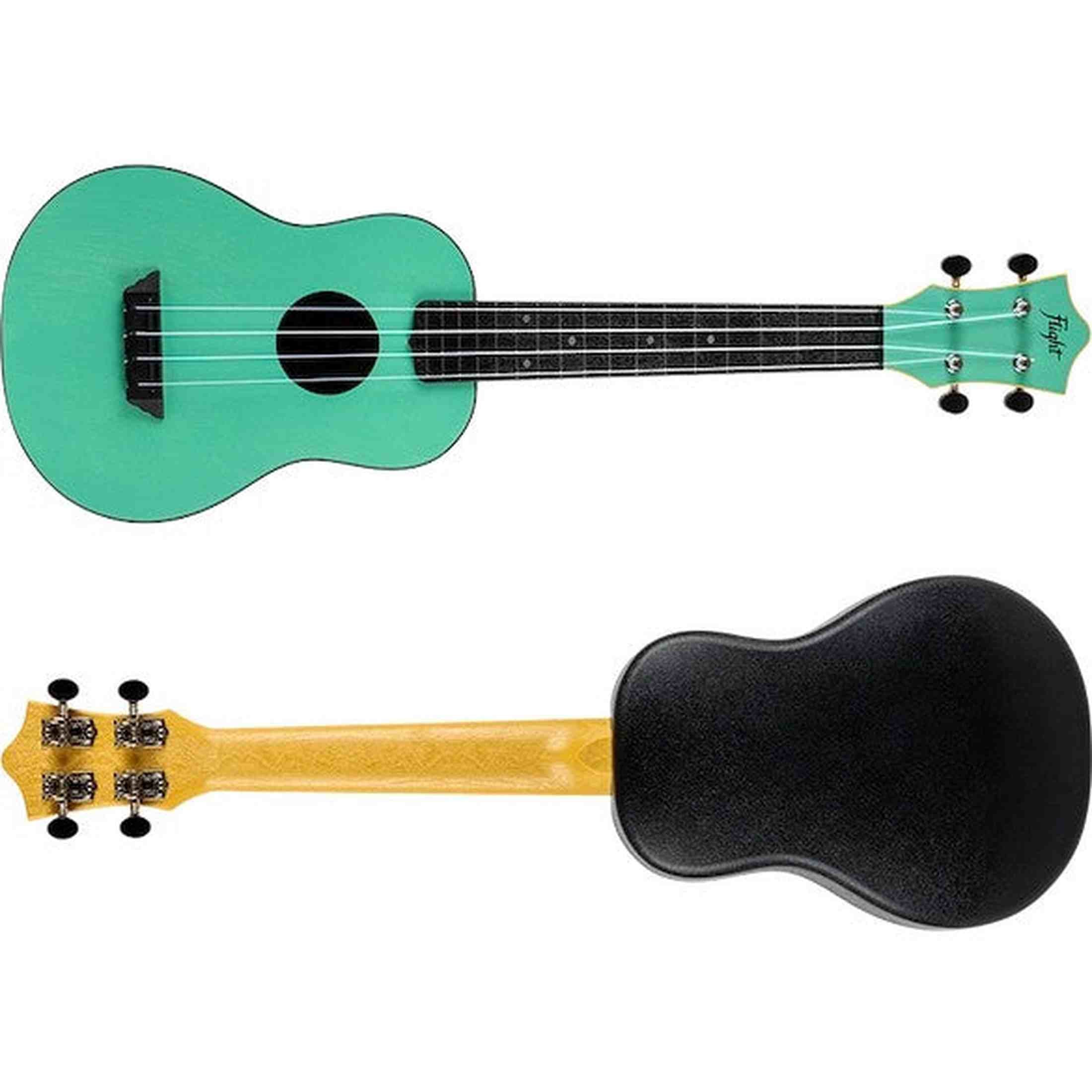 Flight TUC-35 LB Concert Ukulele Lichtblauw met Linden Top, ABS Body en Aquila Nylgut Snaren