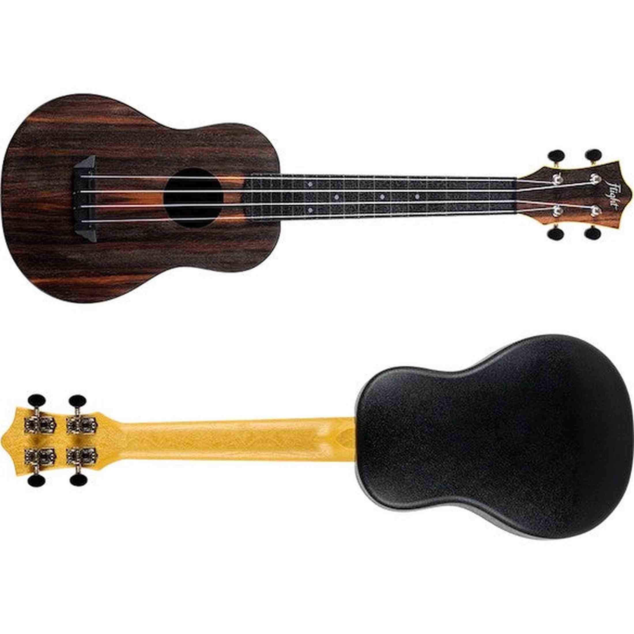 Flight TUC-55 AMARA Concert Ukulele met Gelamineerde Amara Top, ABS Body en Aquila Nylgut Snaren