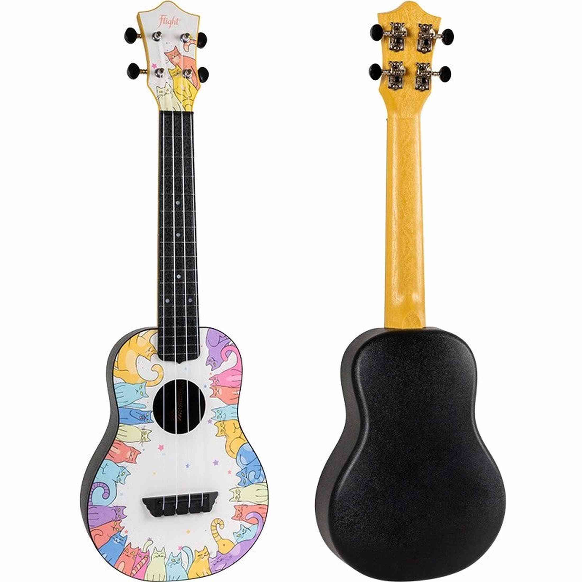 Flight TUC-KITTY Concert Ukulele met Linden Top, ABS Body en Aquila Nylgut Snaren