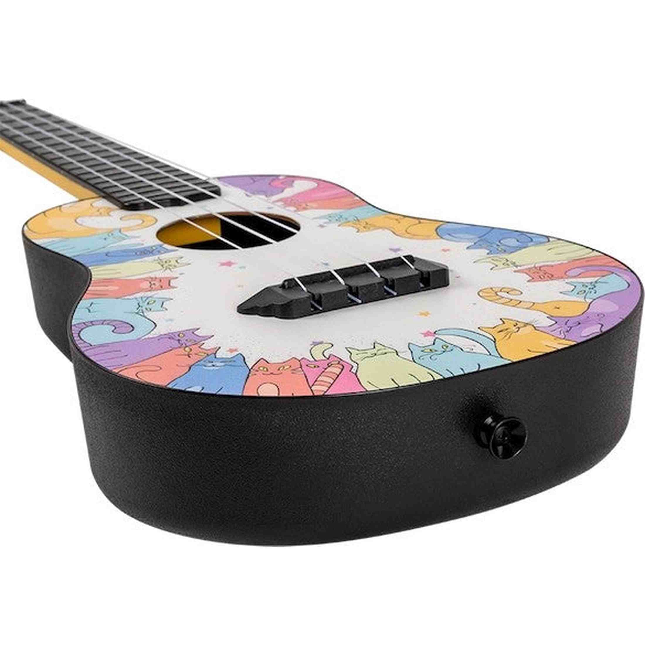 Flight TUC-KITTY Concert Ukulele met Linden Top, ABS Body en Aquila Nylgut Snaren