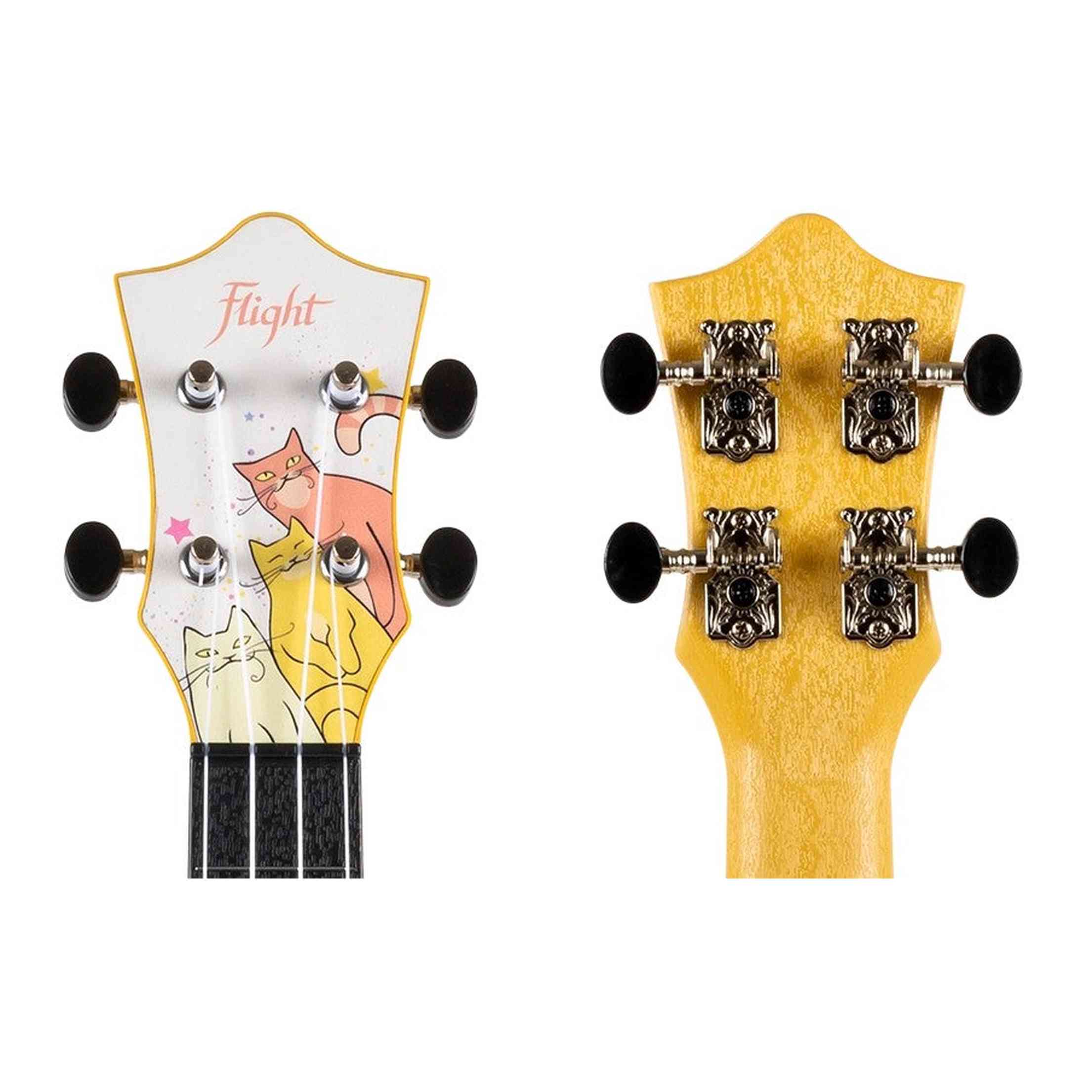 Flight TUC-KITTY Concert Ukulele met Linden Top, ABS Body en Aquila Nylgut Snaren