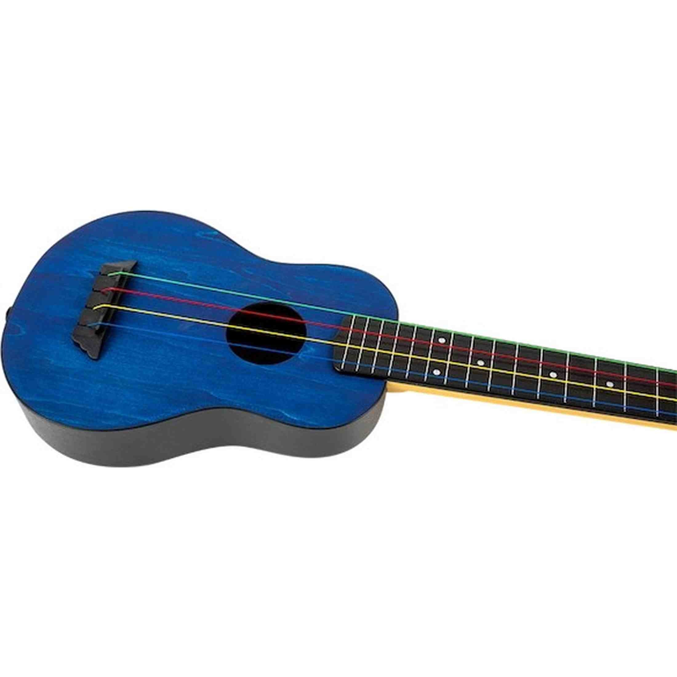 Flight TUSL-KIDZ Soprano Longneck Ukulele Blauw met Linden Top, ABS Body en Aquila Kids Snaren