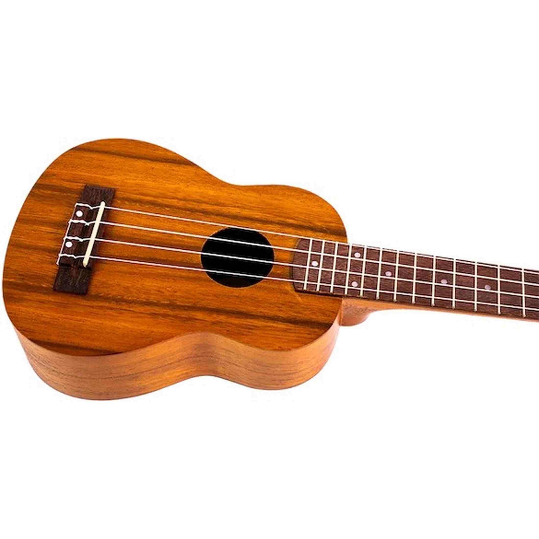 Flight NUS250 Soprano Ukulele met Gelamineerd Acacia Body, 38 mm Topkam en Gigbag
