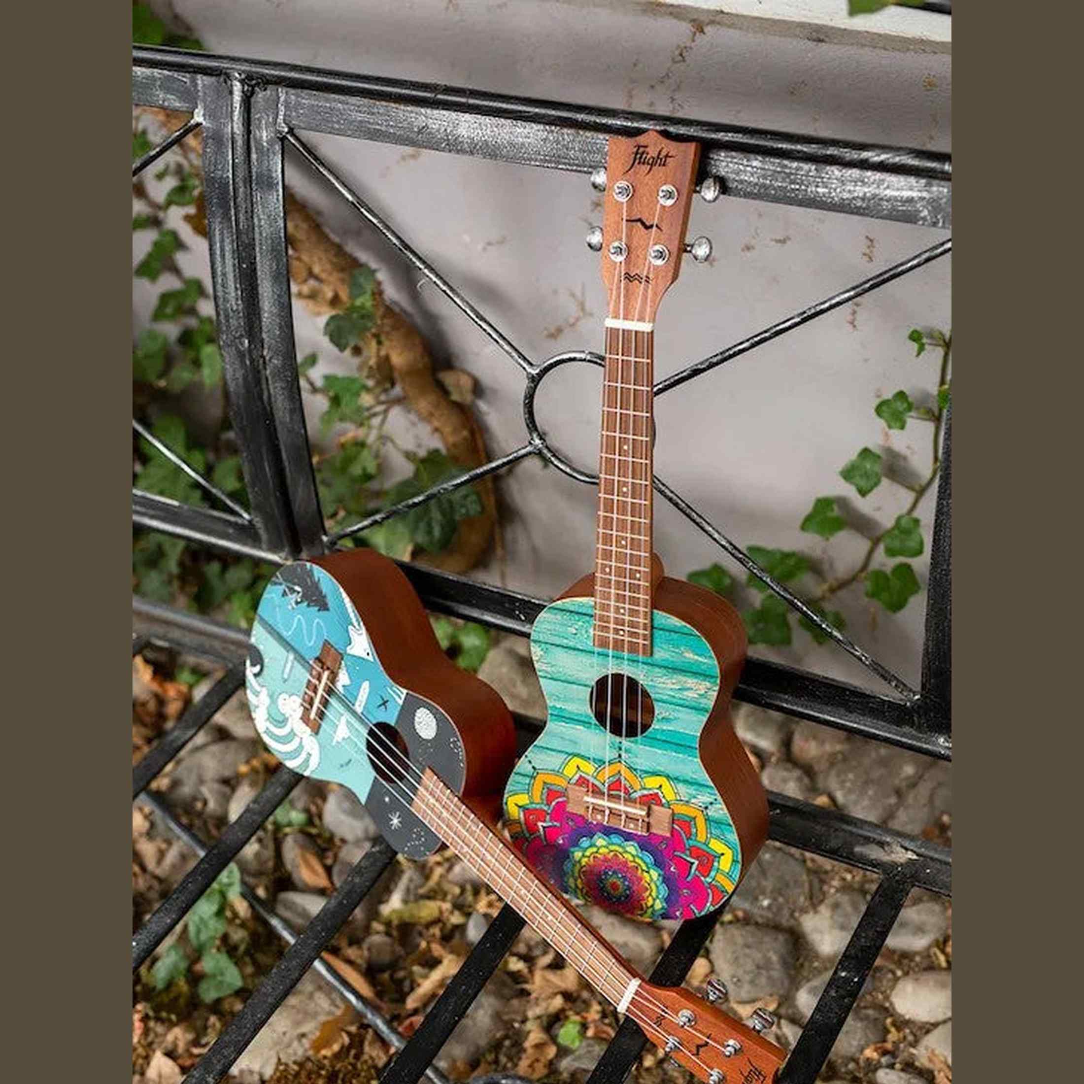Flight AUC-33 Two Seasons Concert Ukulele met Spruce Top, Sapele Body en Aquila Nylgut Snaren