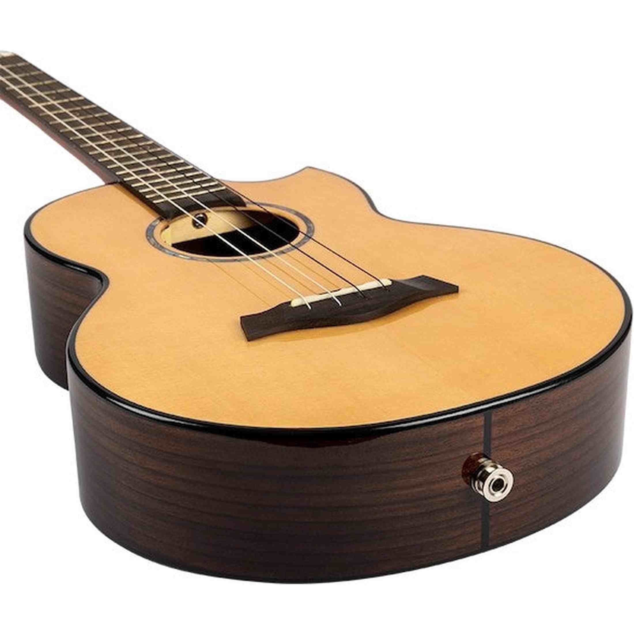 Flight Aurora Baritone EQ-A Elektrisch-Akoestische Baritone Ukulele met Solid Spruce Top, Rosewood Body en C1U Pickup