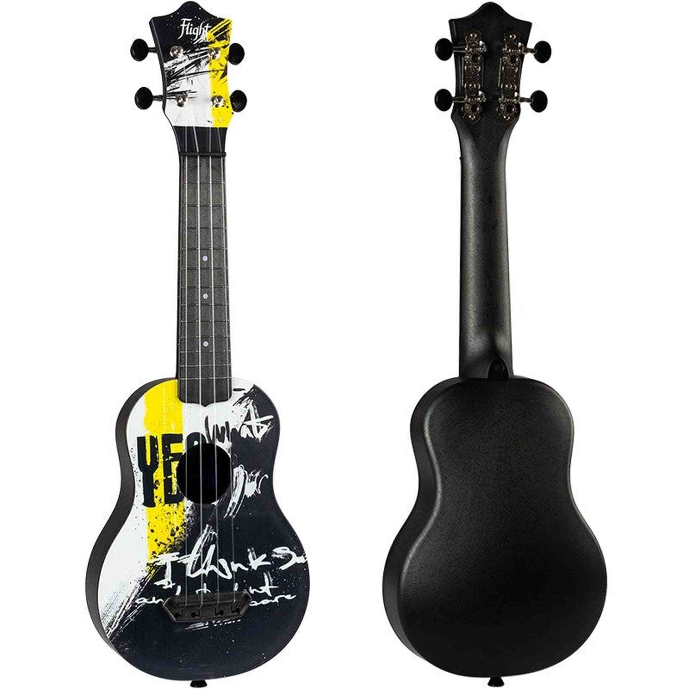 Flight UTS-40 YES Ultra Travel Soprano Ukulele met Polycarbonate Body en Fluorocarbon Snaren