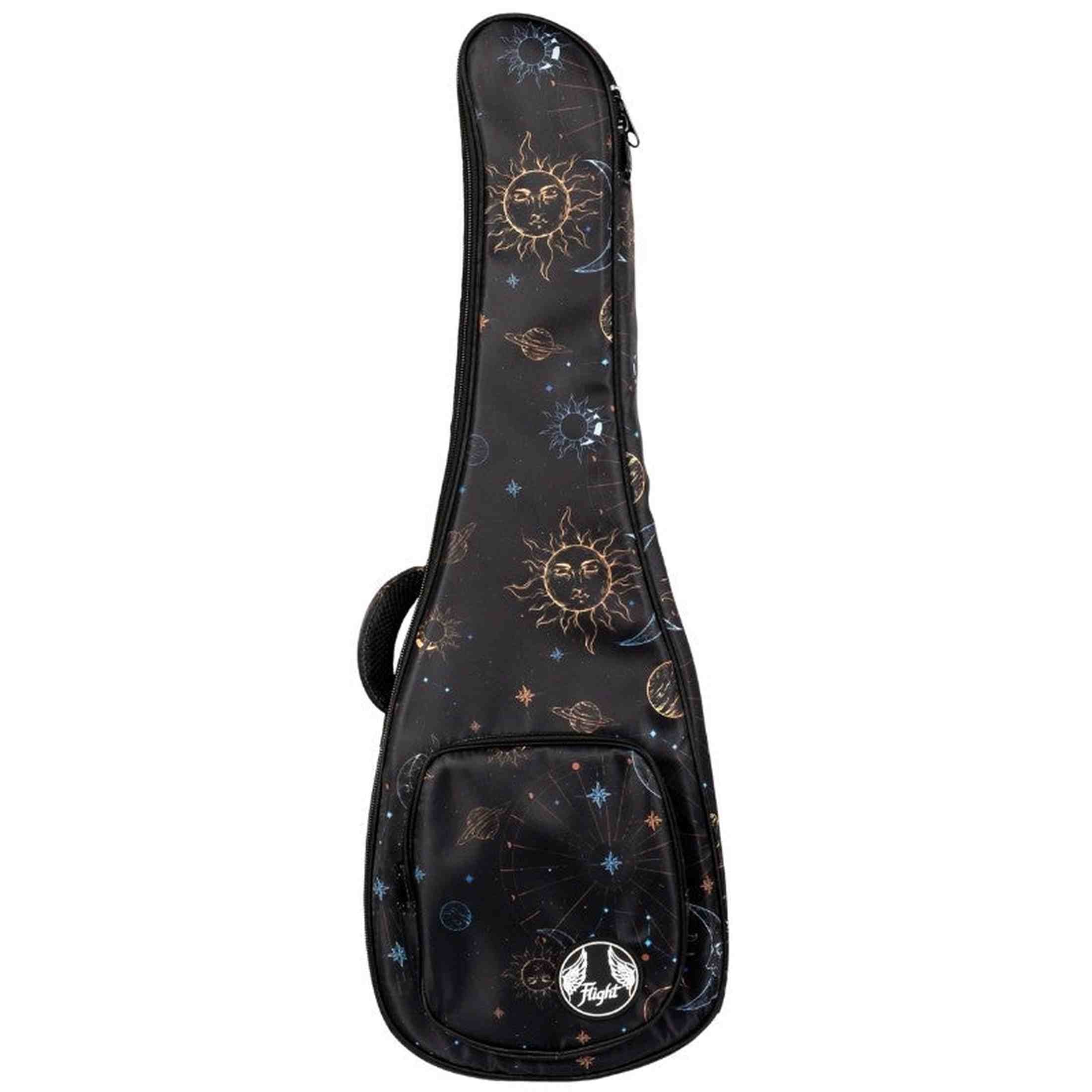 Flight FUB-T-GALAXY Gevoerde Gigbag voor Tenor Ukulele met Galaxy Design en Accessoirevak