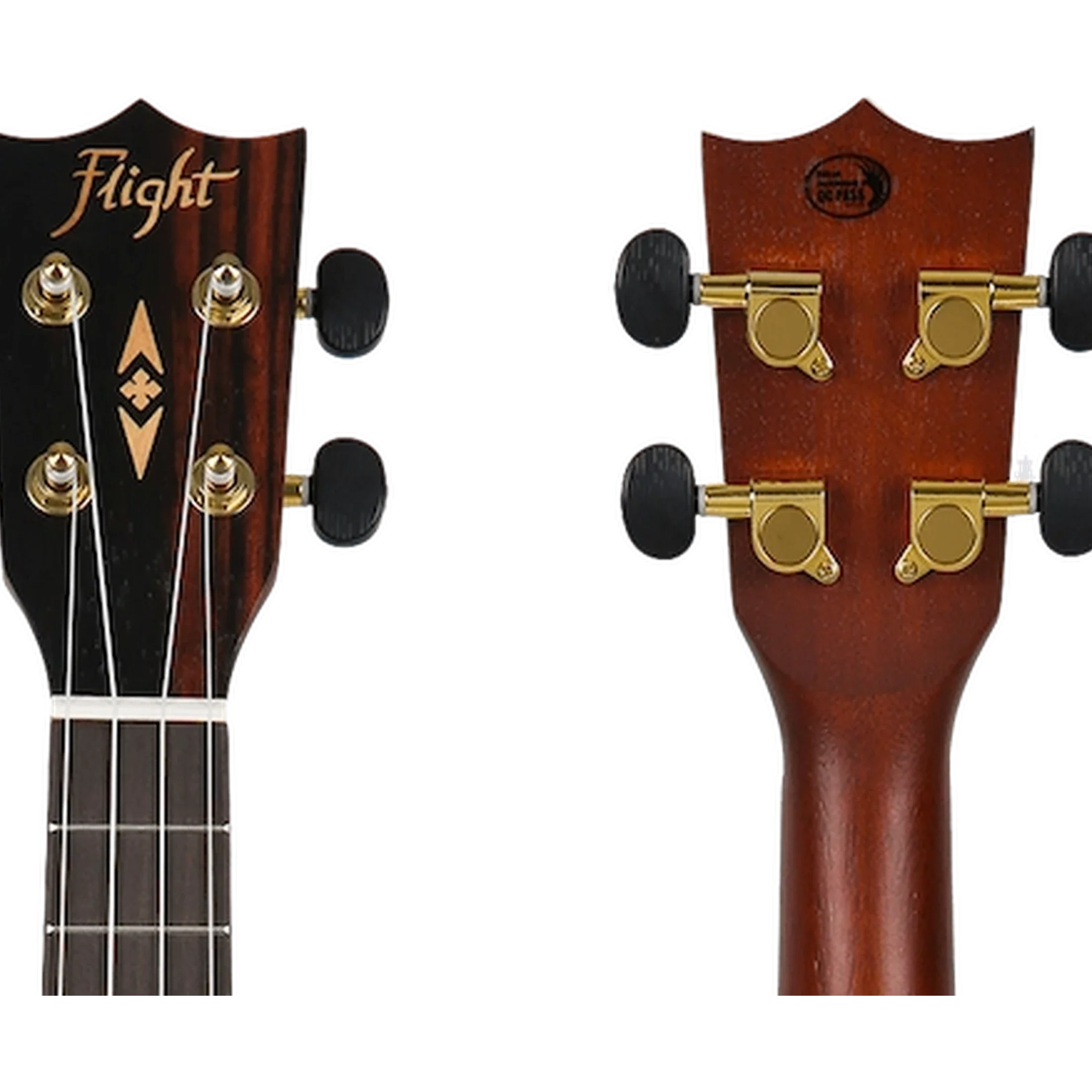 Flight DUC460 EQ Concert Ukulele – Elektro-akoestisch, Amara hout, met FU-T3 Pickup