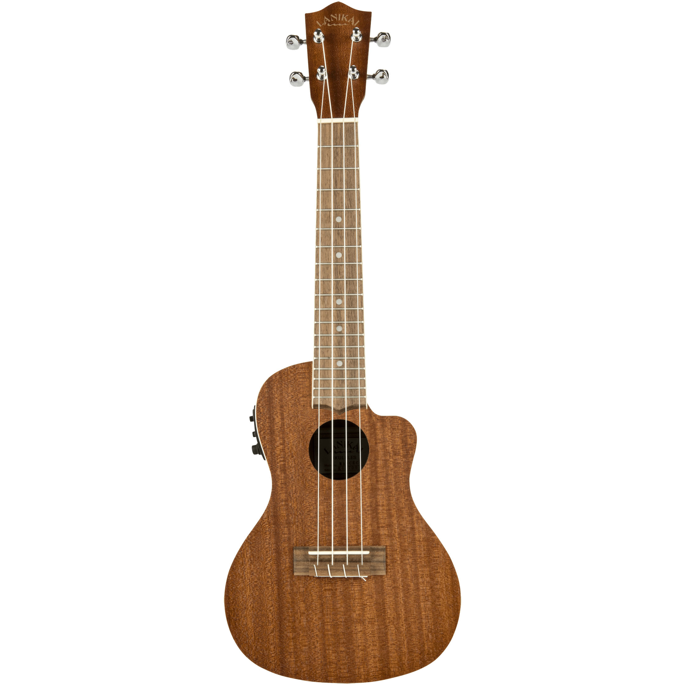 LANIKAI LKUMA-CEC Concertukelele, Mahonie, MA-CEC, Voorversterker, Tas