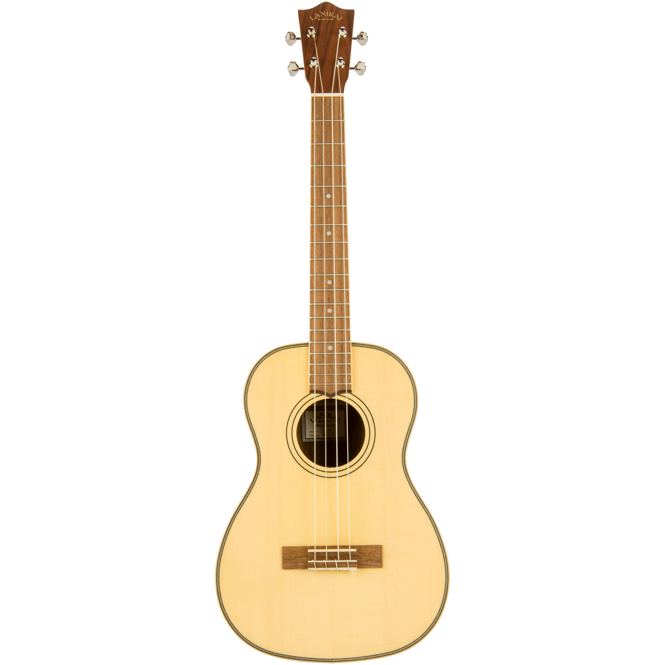LANIKAI LKUSPST-B Baritonukulele, Spruce Solid Top Series, Tas