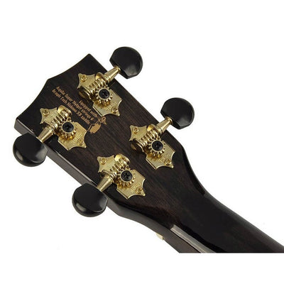 Mahalo MH2WTBK Hano Series Concert Ukulele Transparant Zwart Wide Neck