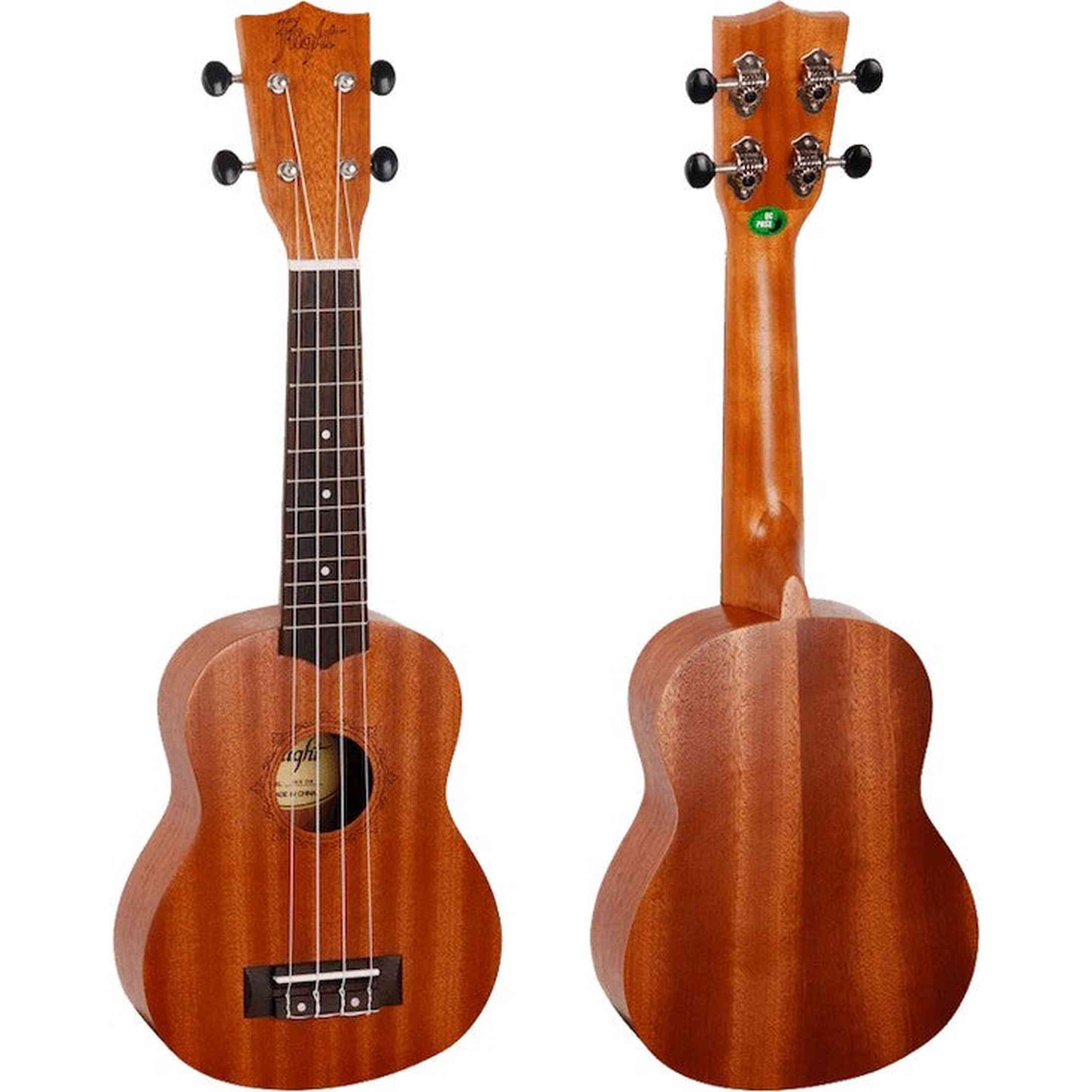 Flight NUS310 Soprano Ukulele met African Sapele Body, Bone Topkam en 12 Frets