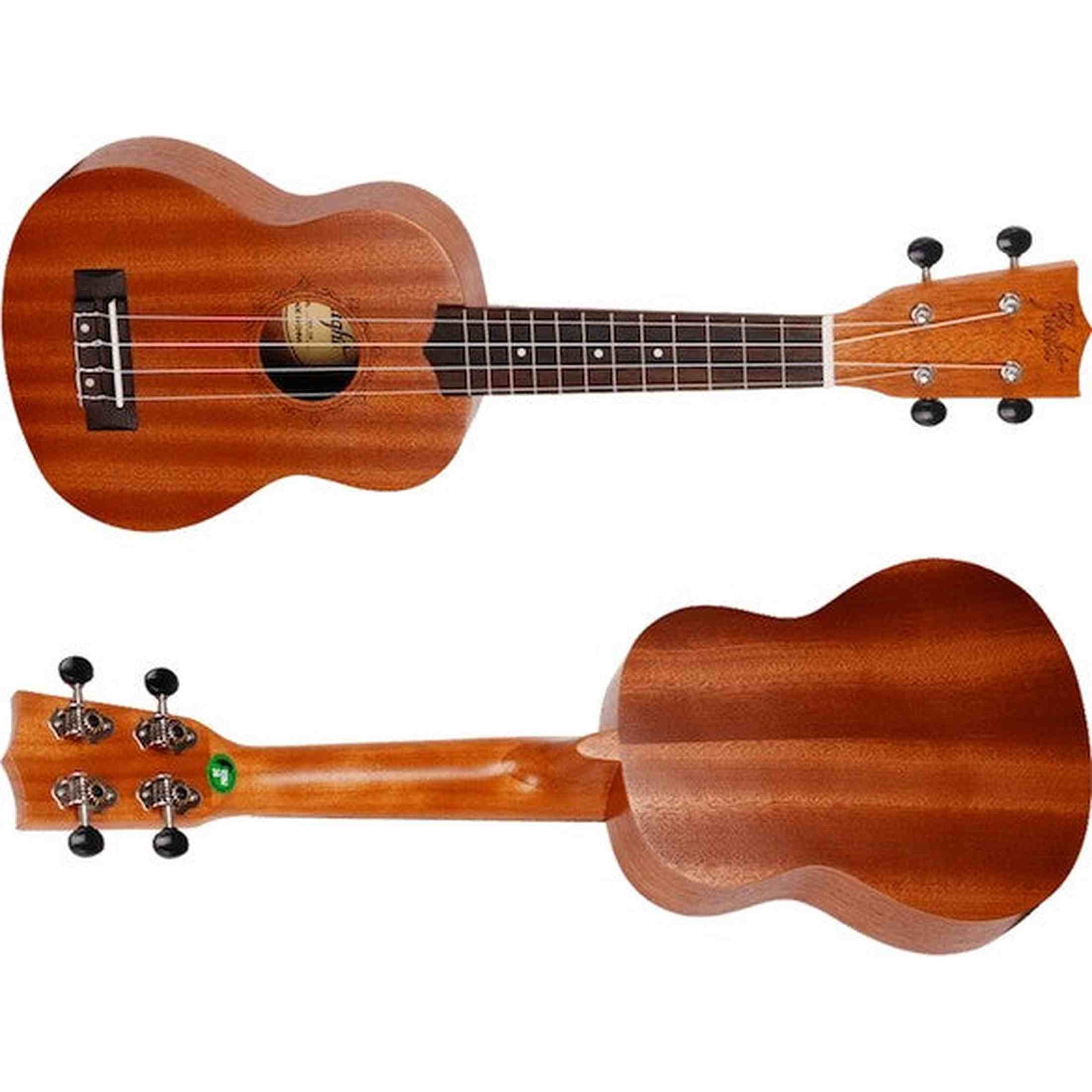 Flight NUS310 Soprano Ukulele met African Sapele Body, Bone Topkam en 12 Frets