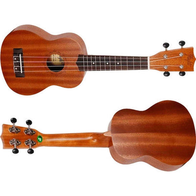 Flight NUS310 Soprano Ukulele met African Sapele Body, Bone Topkam en 12 Frets