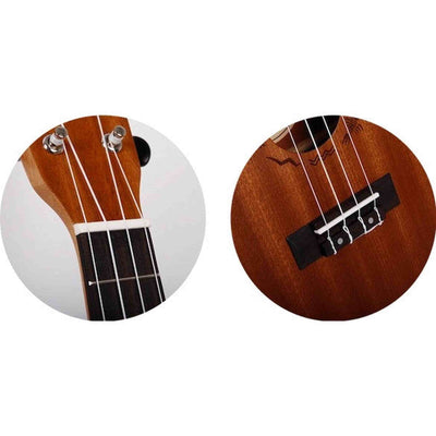 Flight NUC310 Concert Ukulele met African Sapele Body, Bone Topkam en 18 Frets