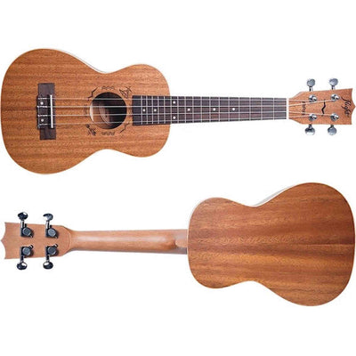Flight DUC323 MAH Concert Ukulele met Mahogany Body, Bone Topkam en Aquila Super Nylgut Snaren