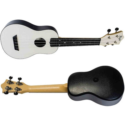 Flight TUS-35 WH Soprano Ukulele Wit met Linden Top, ABS Body en Aquila Snaren