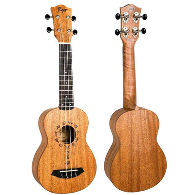 Flight DUS371 MAH Soprano Ukulele met Mahogany Body, Walnut Toets en Aquila Nylon Snaren