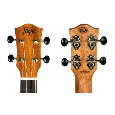 Flight DUS371 MAH Soprano Ukulele met Mahogany Body, Walnut Toets en Aquila Nylon Snaren