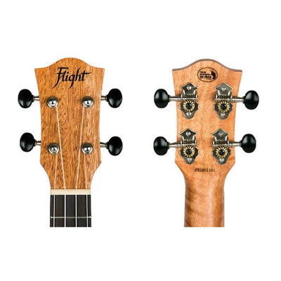 Flight DUC373 MAH Concert Ukulele met Mahogany Body, Blackwood Toets en Ki’i Pohaku Rosette