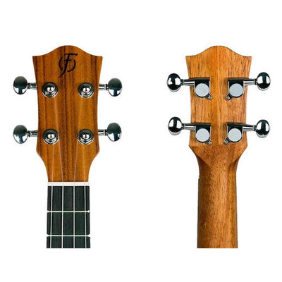 Flight Juliana Concert Ukulele met Solid Acacia Top, Ebony Toets en Japanse Fluorocarbon Snaren