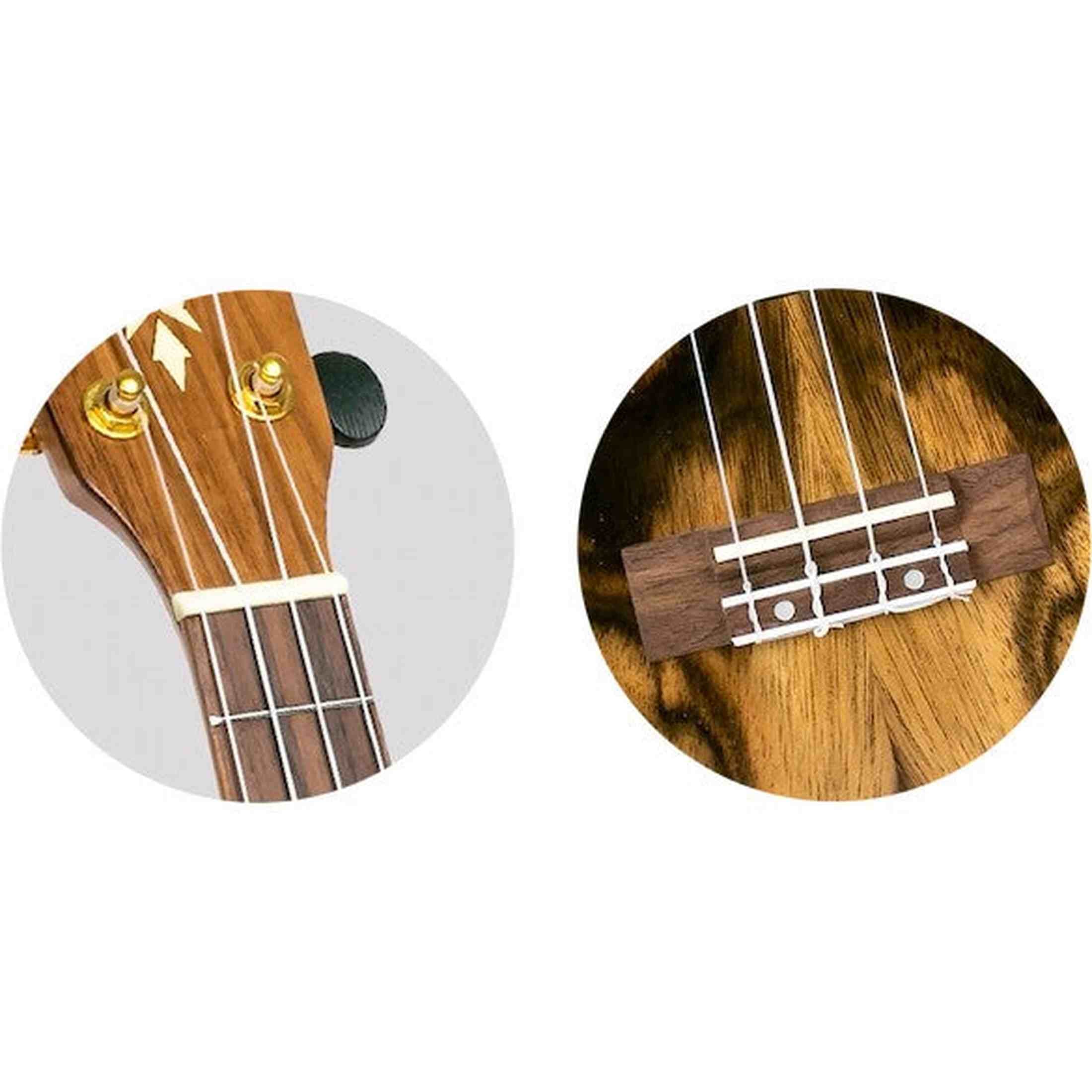 Flight DUC430 DAO Concert Ukulele met Dao Body, Bone Topkam en Aquila Super Nylgut Snaren