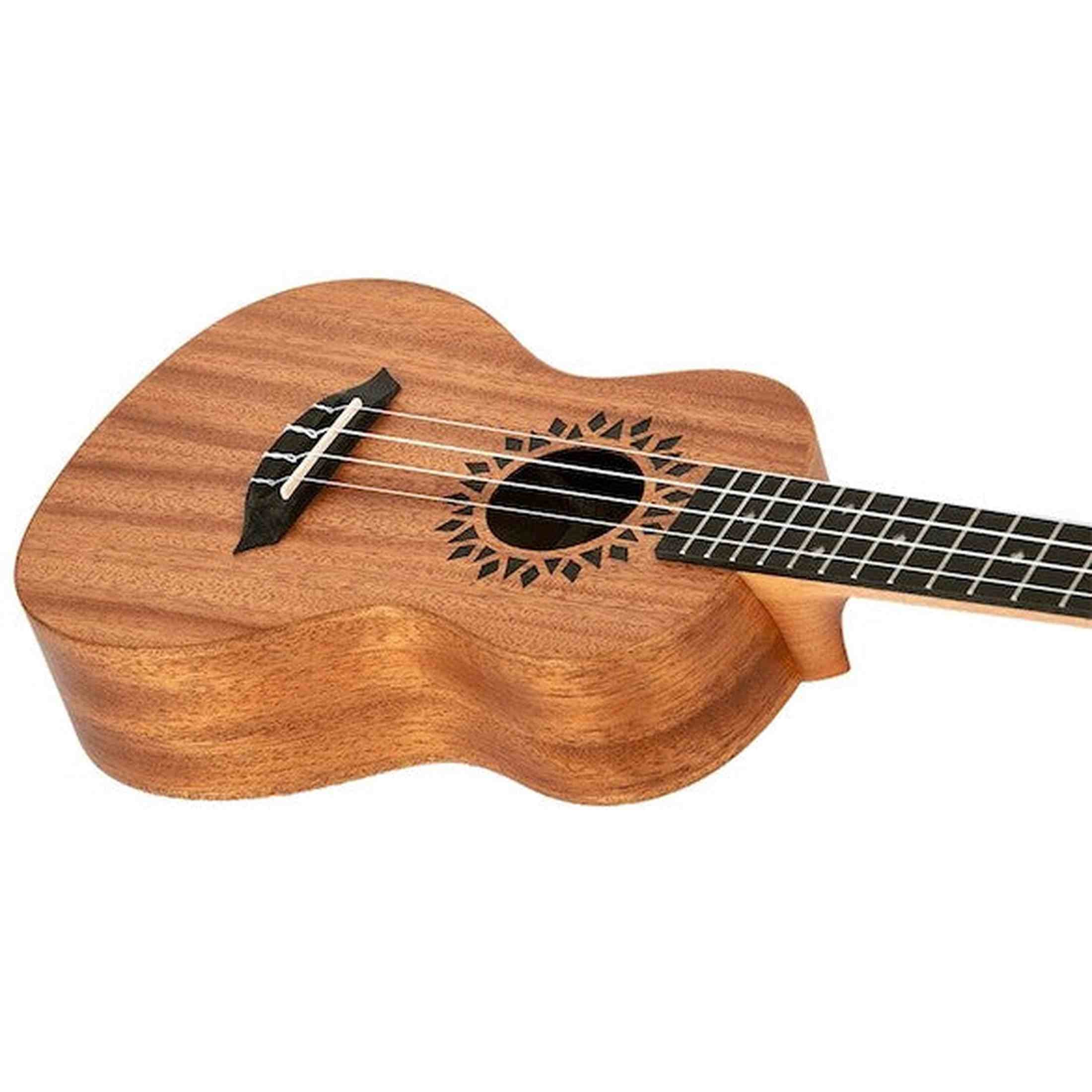 Flight Elise Ecklund Signature Concert Ukulele met Mahogany Body, Diamond Inlays en Aquila Super Nylgut Snaren