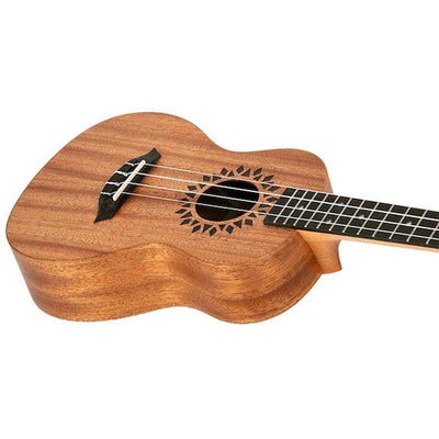 Flight Elise Ecklund Signature Concert Ukulele met Mahogany Body, Diamond Inlays en Aquila Super Nylgut Snaren
