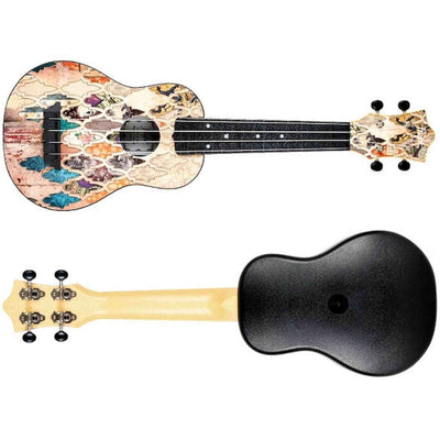 Flight TUS-40 GRANADA Soprano Ukulele met Linden Top, ABS Body en Aquila Snaren