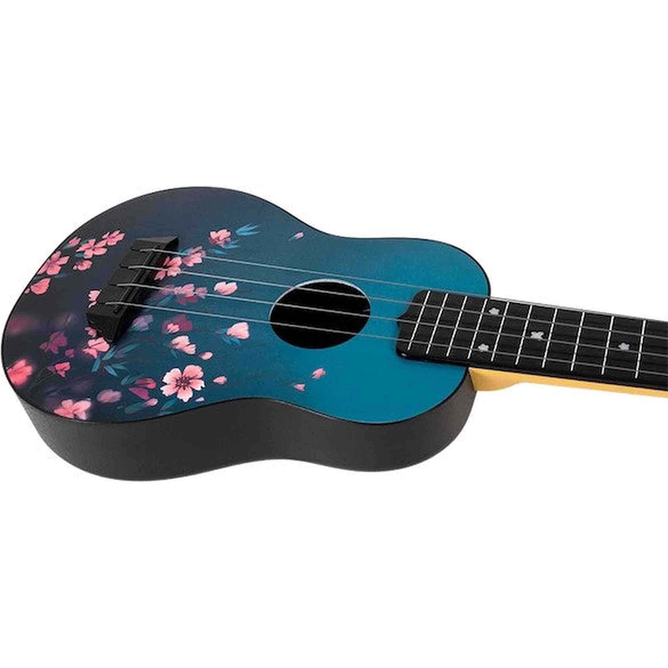Flight TUS-32 SAKURA Soprano Ukulele met Linden Top, ABS Body, Aquila Sugar Snaren en Gigbag