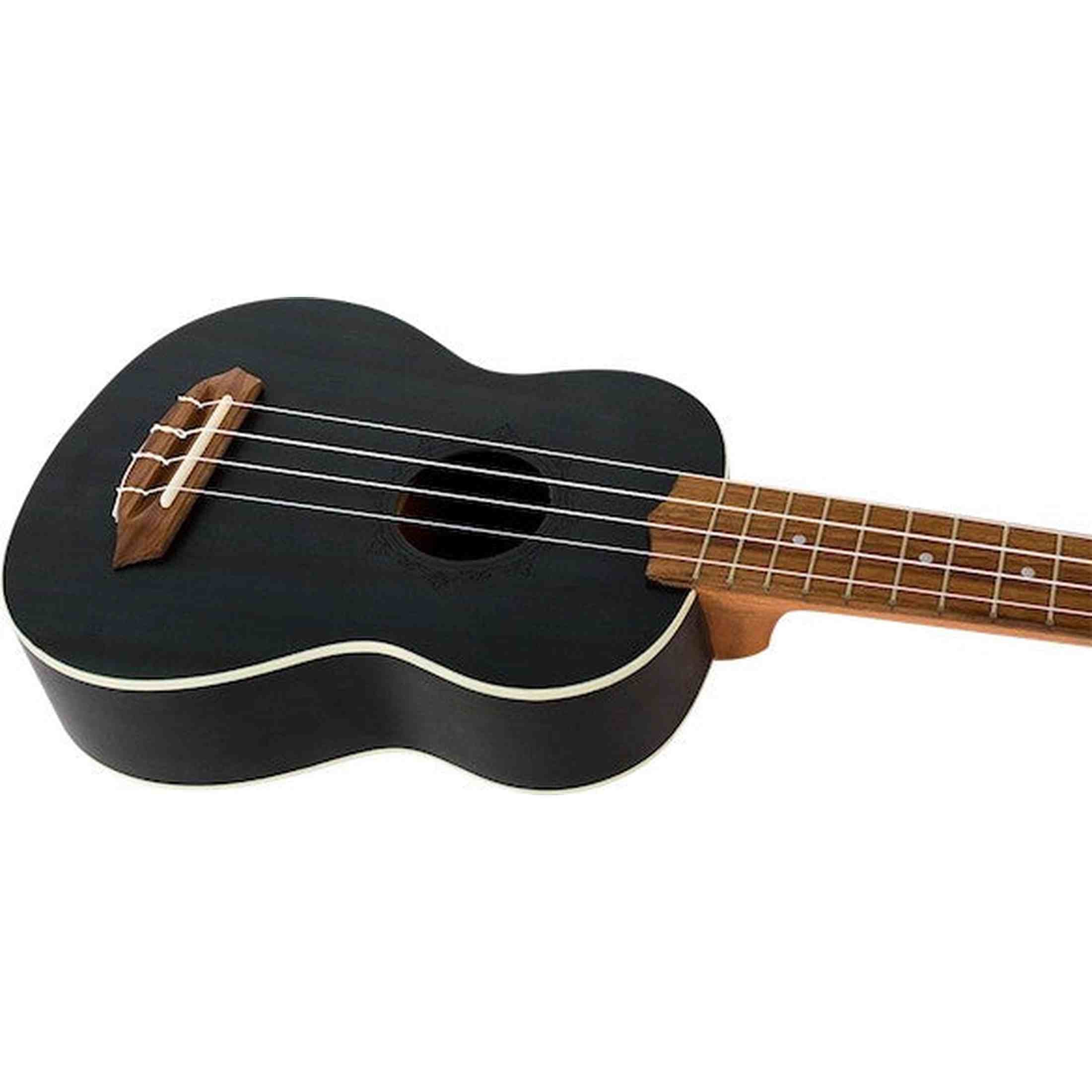 Flight NUS380 Topaz Soprano Ukulele met Sapele Body, Walnut Toets, Bone Topkam en Flight Nylon Snaren