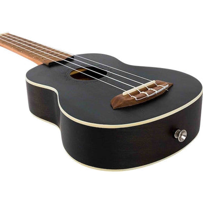 Flight NUS380 Topaz Soprano Ukulele met Sapele Body, Walnut Toets, Bone Topkam en Flight Nylon Snaren