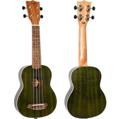 Flight NUS380 Jade Soprano Ukulele met Sapele Body, Walnut Toets, Bone Topkam en Flight Nylon Snaren
