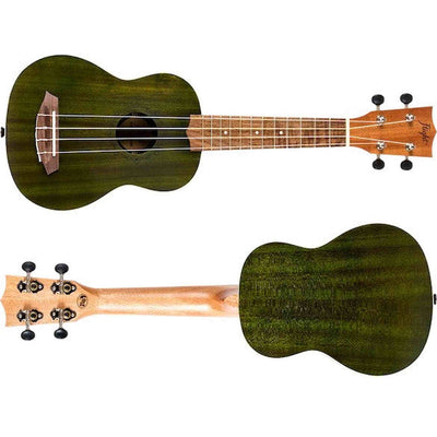 Flight NUS380 Jade Soprano Ukulele met Sapele Body, Walnut Toets, Bone Topkam en Flight Nylon Snaren