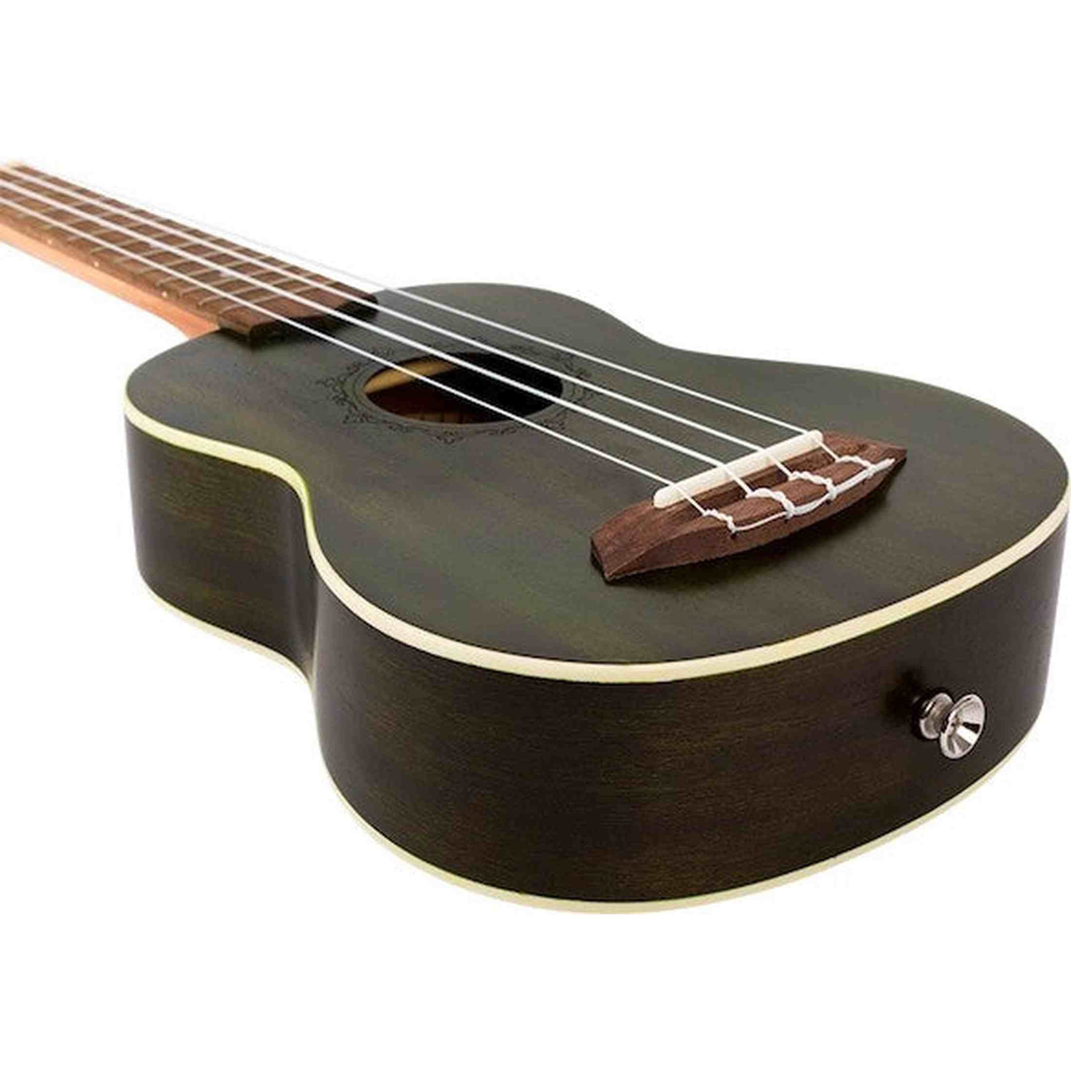 Flight NUS380 Jade Soprano Ukulele met Sapele Body, Walnut Toets, Bone Topkam en Flight Nylon Snaren