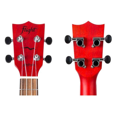 Flight DUC380 CEQ Coral Elektrisch-Akoestische Concert Ukulele met Cutaway, Mahogany Body, Pickup met EQ en Aquila Nylgut Snaren