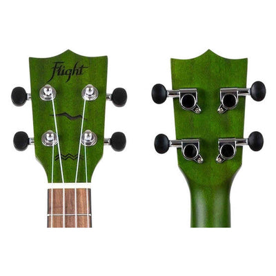 Flight DUC380 CEQ Jade Elektrisch-Akoestische Concert Ukulele met Cutaway, Mahogany Body, Pickup met EQ en Aquila Nylgut Snaren